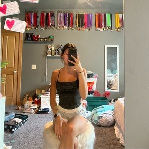 forever 21 sparkly body suit